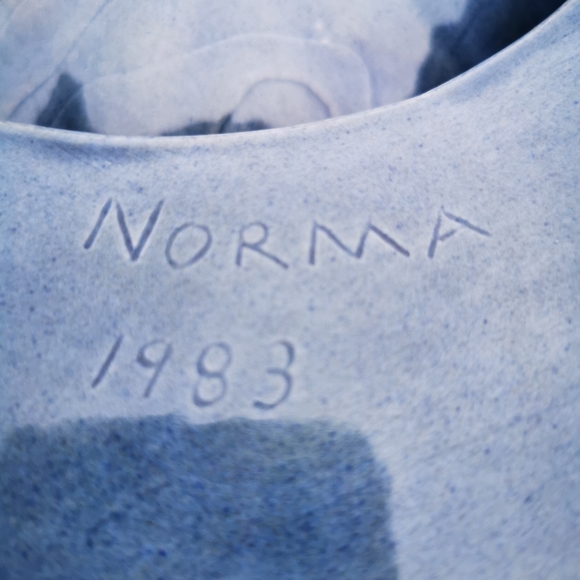 Vintage Denim Newsboy Cap Hat Ceramic Ashtray Trinket Dish Wall Hanging - Picture 14 of 17